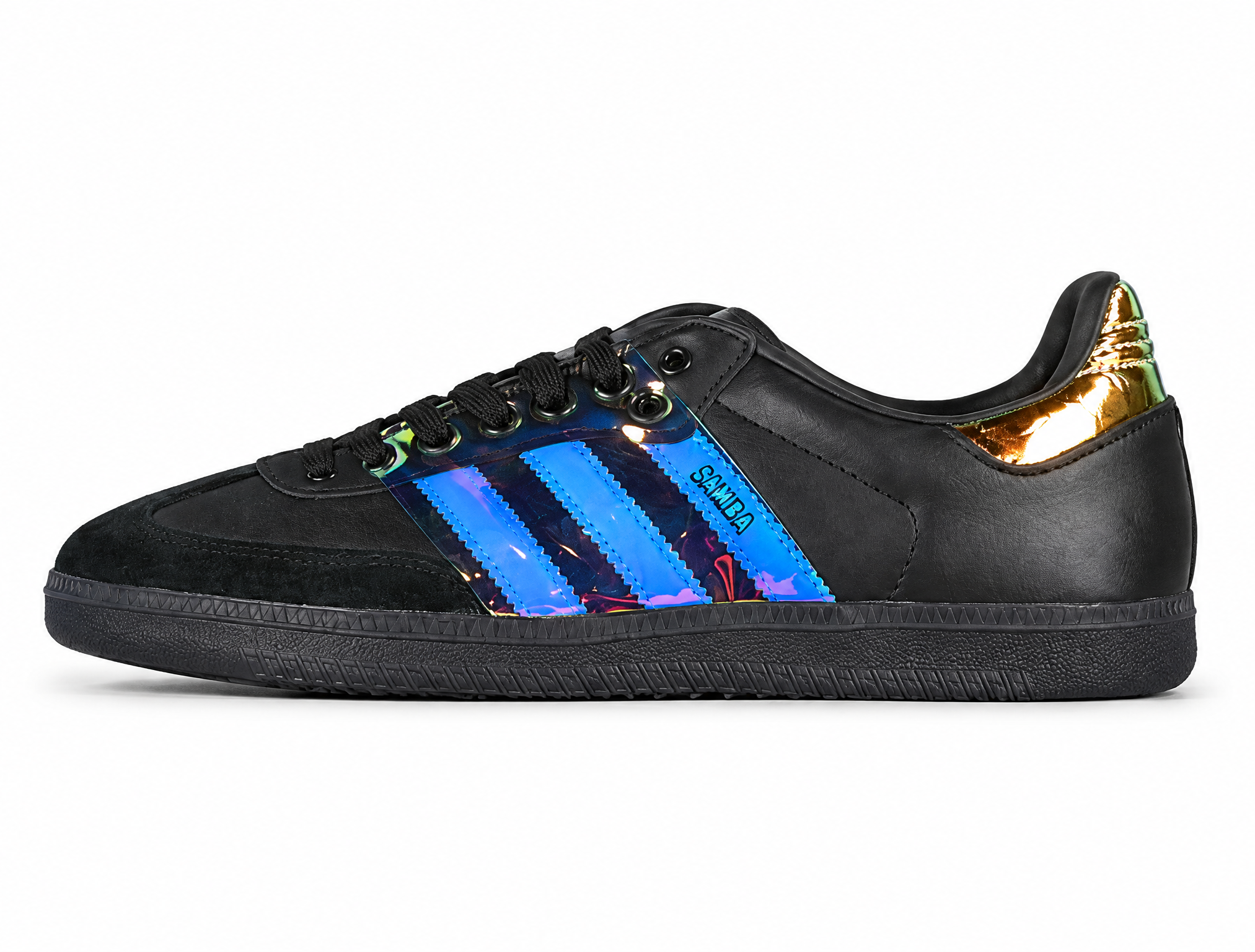 Adidas Wales Bonner Samba Gold/Black/Blue GX1025