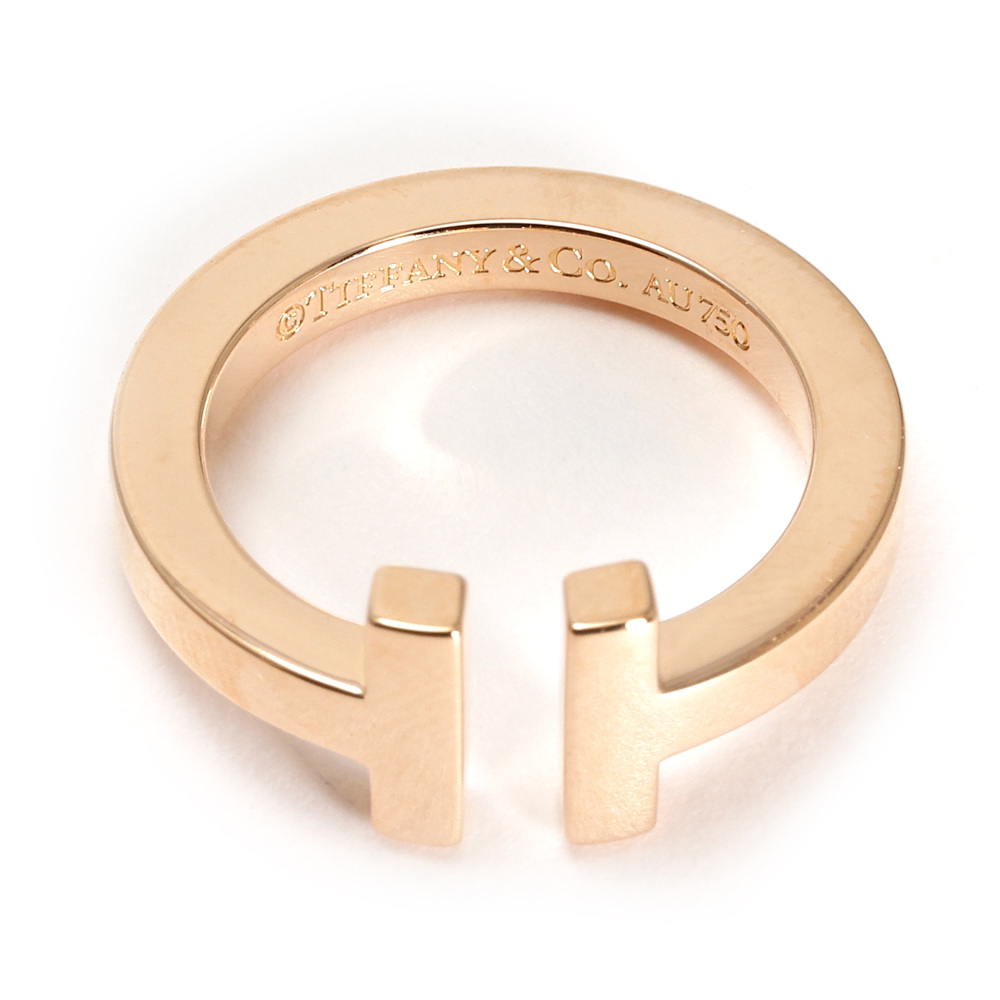 Tiffany & Co. T Square Ring 18K Rose Gold 60147412
