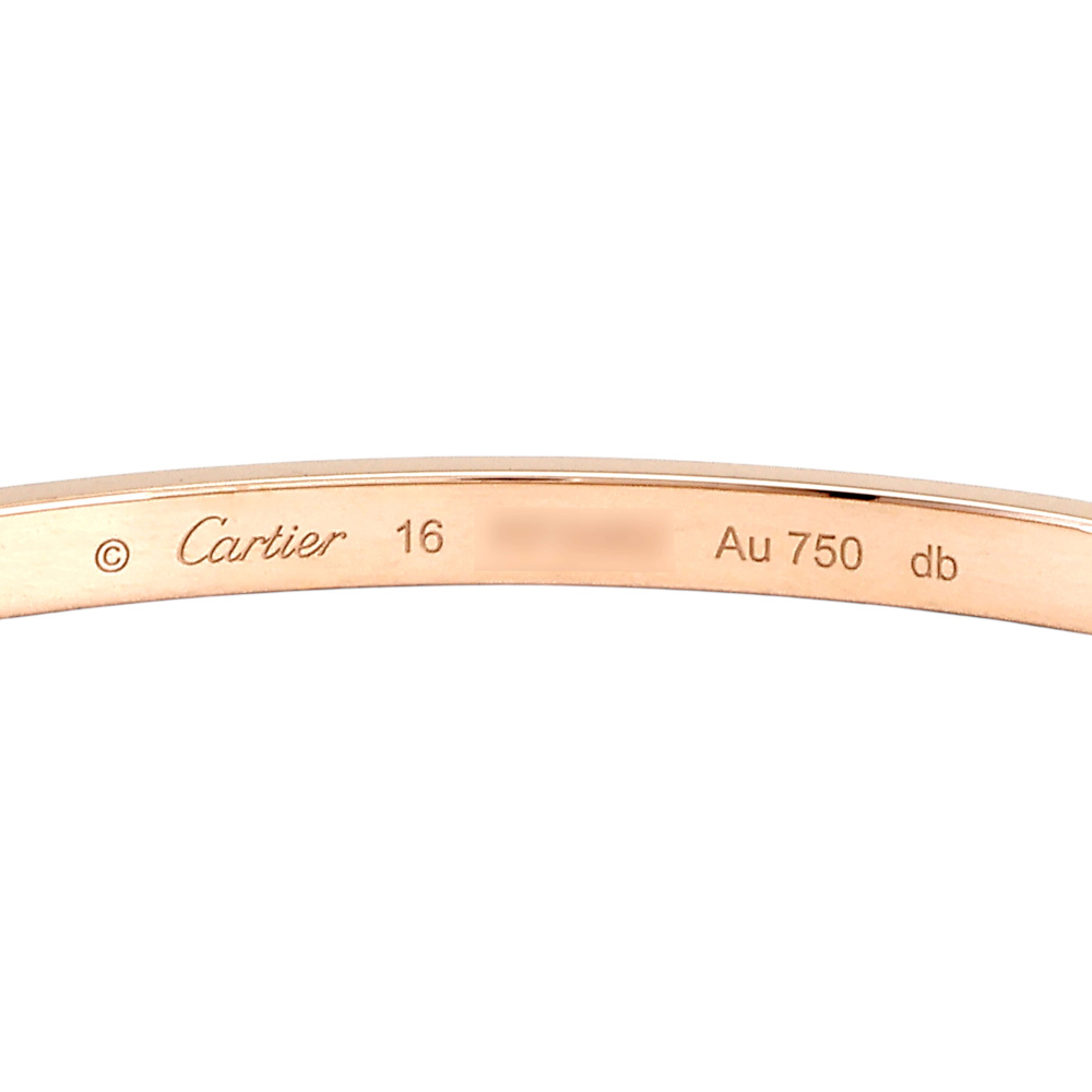 Cartier Love Bracelet 18K Rose Gold Diamond B6079300