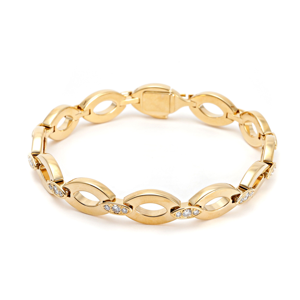 Cartier Diadea Bracelet 18K Yellow Gold Diamond