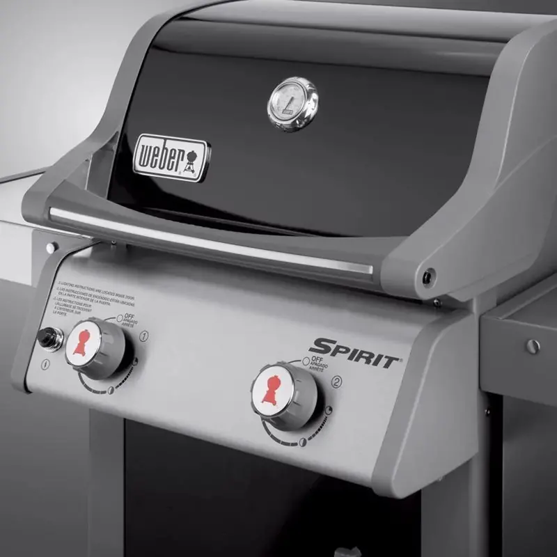 Weber Spirit E-210 Propane Grill with Dual Burners – Black
