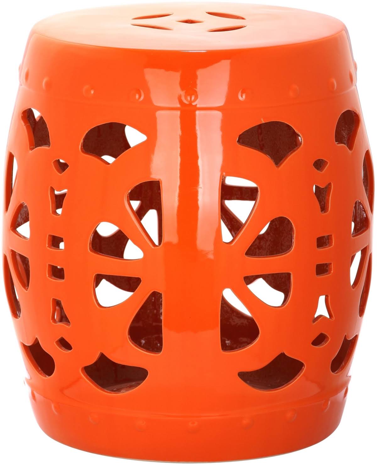 Safavieh Stencil Antique White Blossom Garden Stool