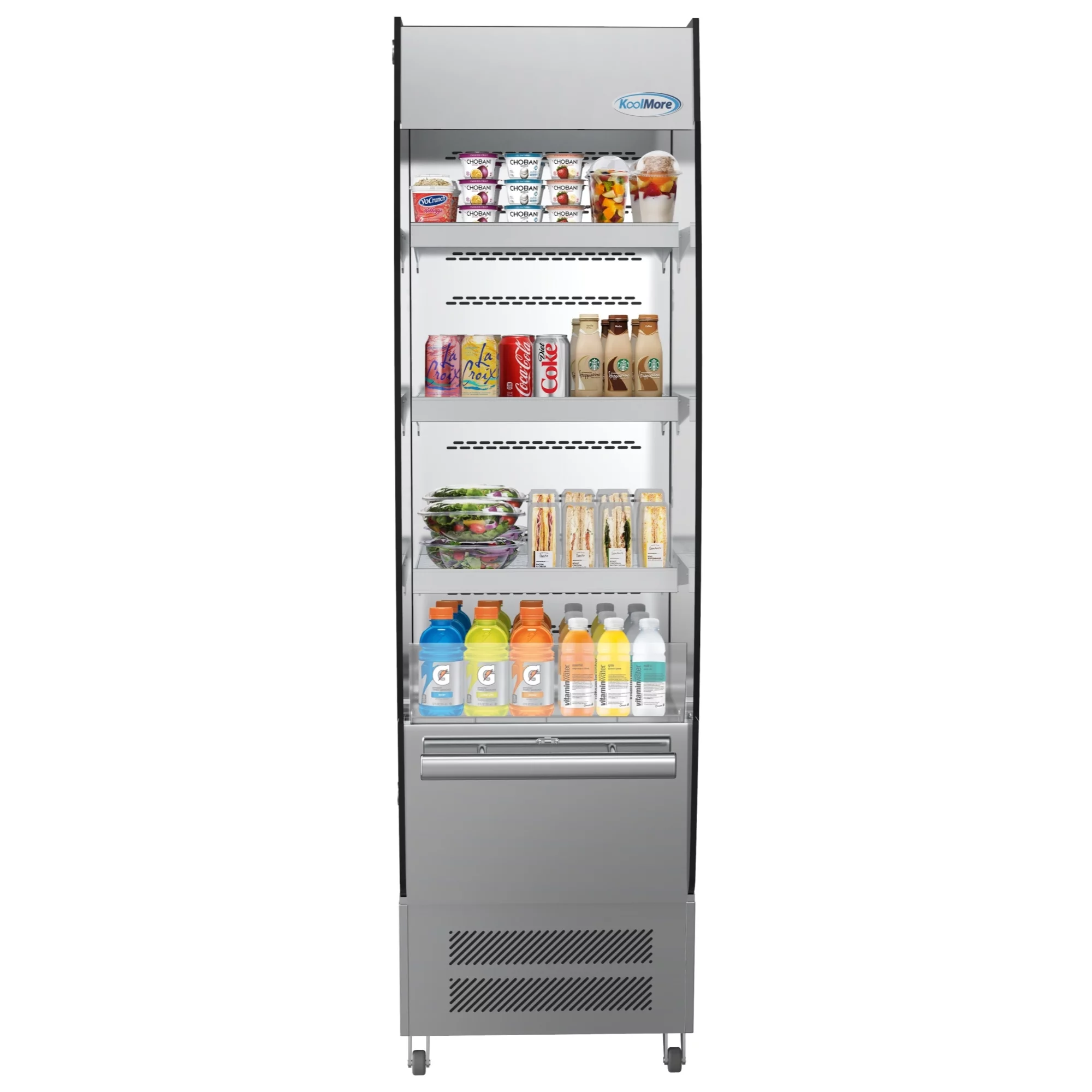 KoolMore 26 in. Open Air Grab and Go Refrigerator - 7.7 Cu Ft.