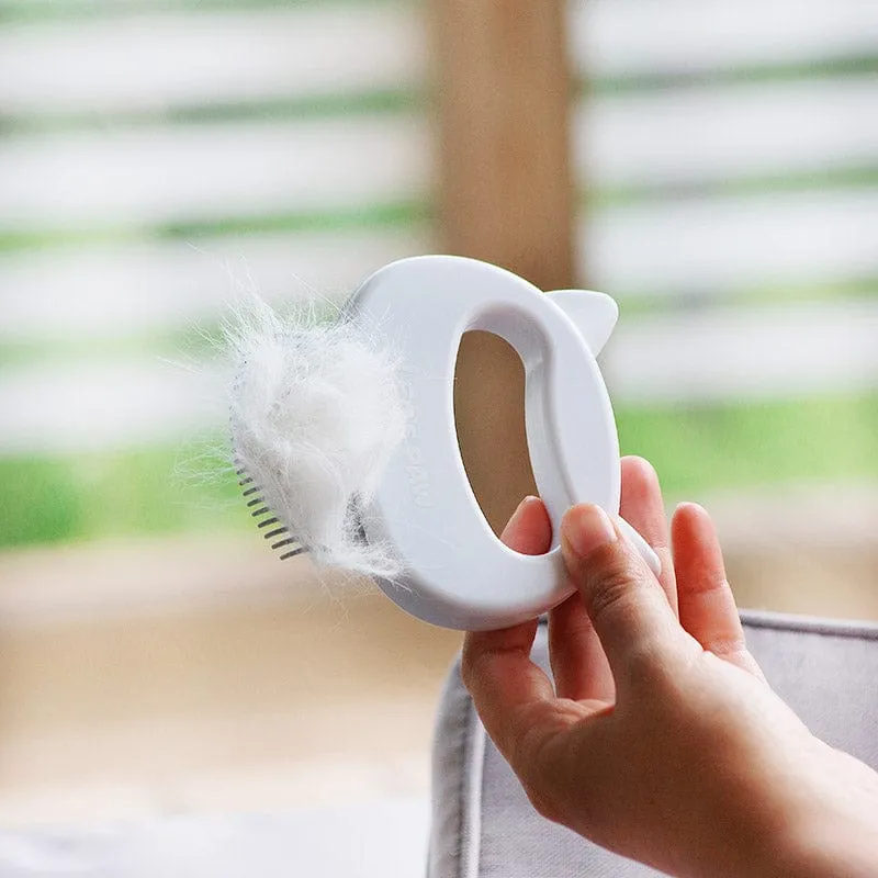 (3 Pack Bundle) Cat Hair Removal Massaging Shell Comb