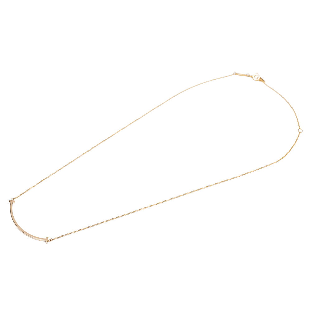 Tiffany & Co. Tiffany T Smile Necklace 18K Rose Gold 60011678
