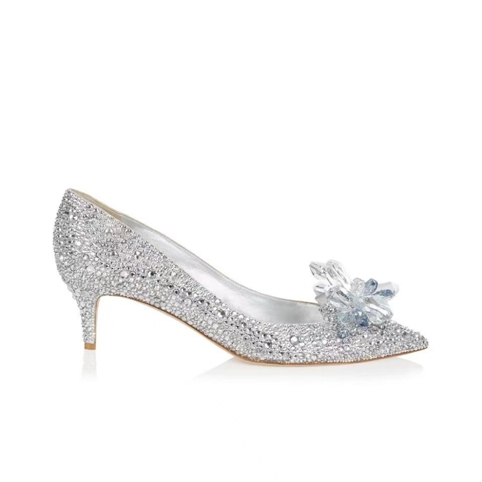 Jimmy Choo Allure Crystal Point Slide Sandal