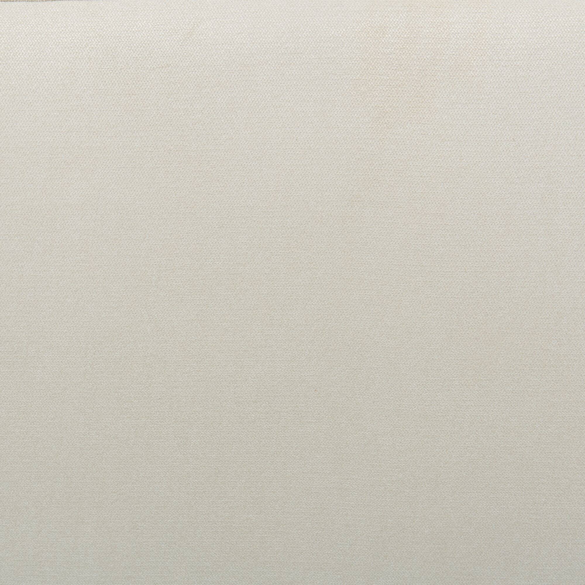 Rupert Armchair with Black Metal Leg - Creamy White