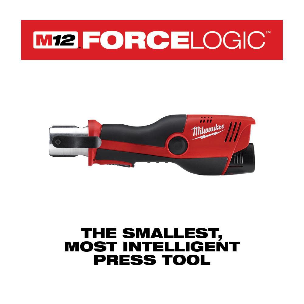 Milwaukee M12 Press Tool Kit No Jaws Reconditioned 2473-80