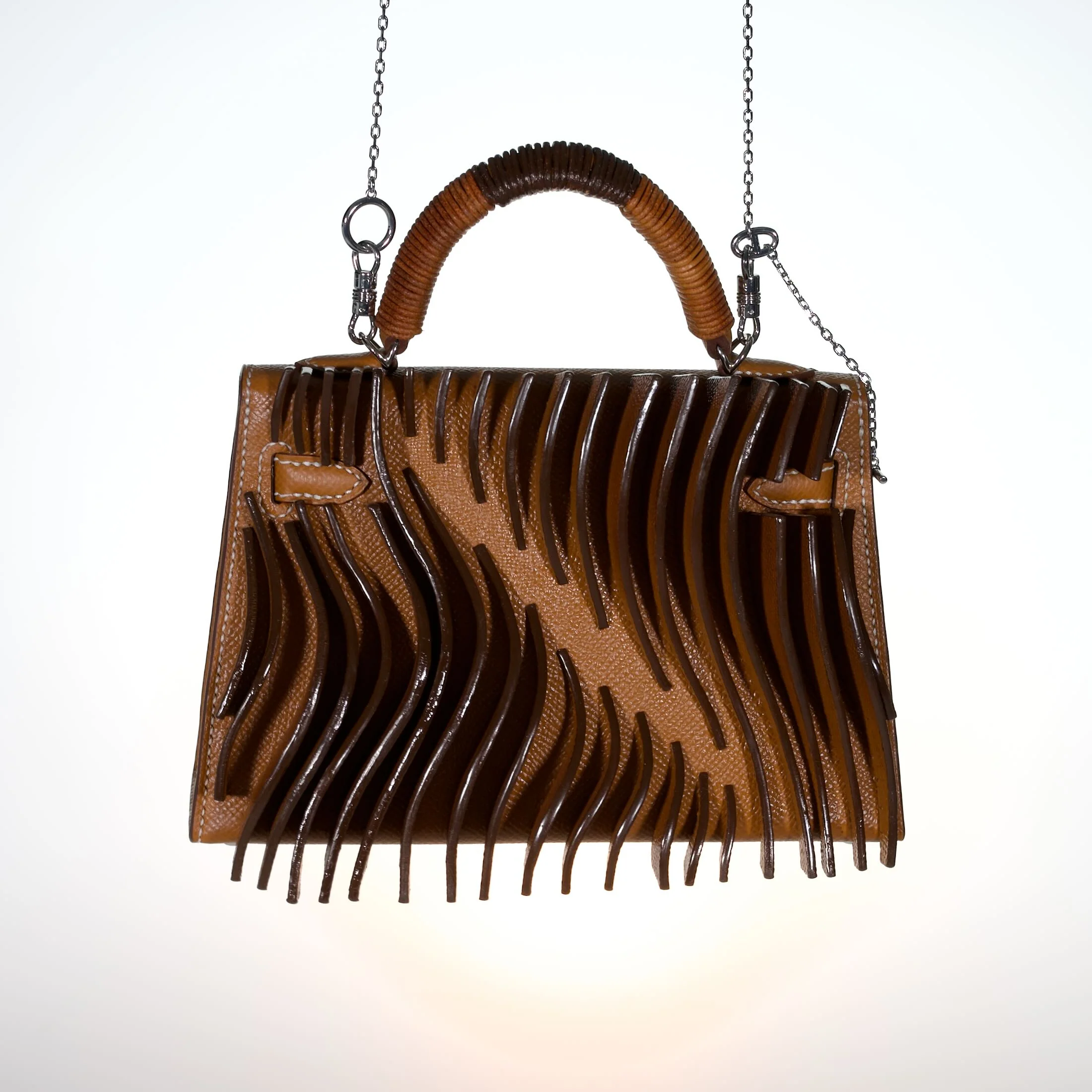Jay Ahr “Relief” Act I Hermès Mini Kelly II Gold with Palladium Hardware