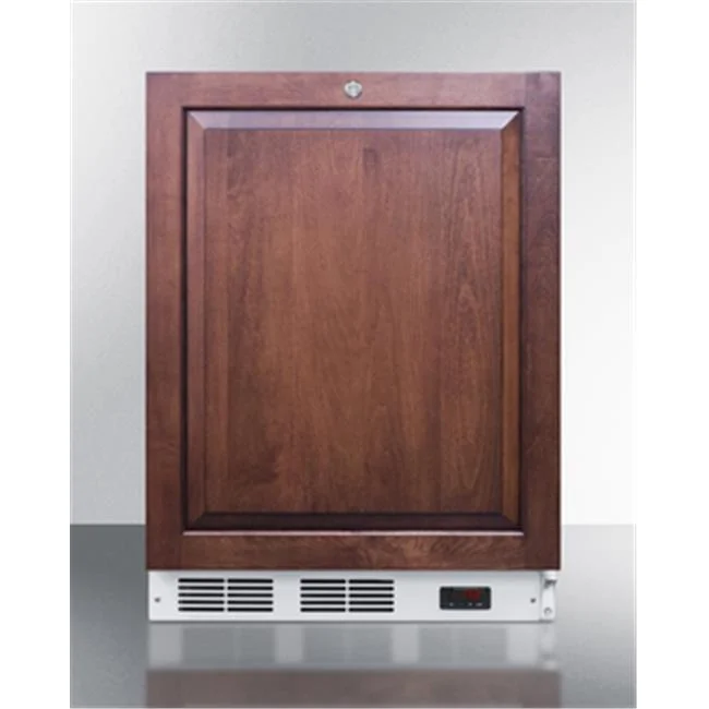24 in. Wide Built-in ADA Height -25 deg C Manual Defrost All Freezer with Lock, White