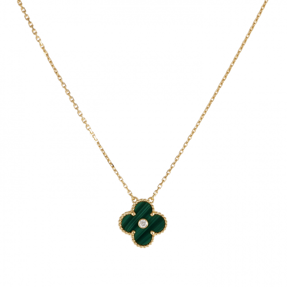 Van Cleef & Arpels Vintage Alhambra Holiday Exclusive Necklace 18K Yellow Gold
