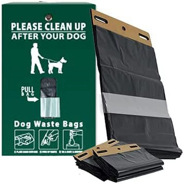 Pet Waste Station / Dog Waste Stations - Everything Included - Free 400 dog waste bags and 25 can liners
