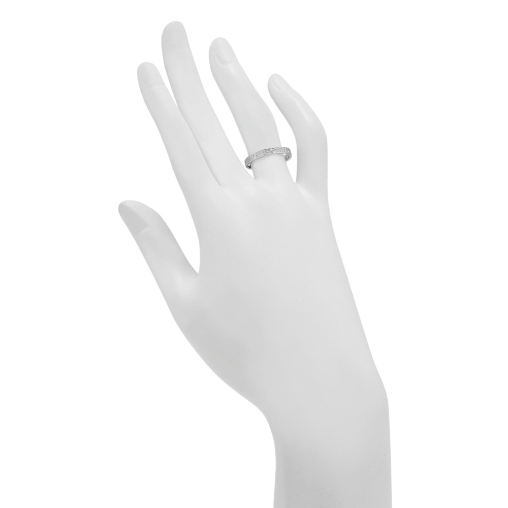 Cartier Love Pave Ring 18K White Gold Diamond B4218200