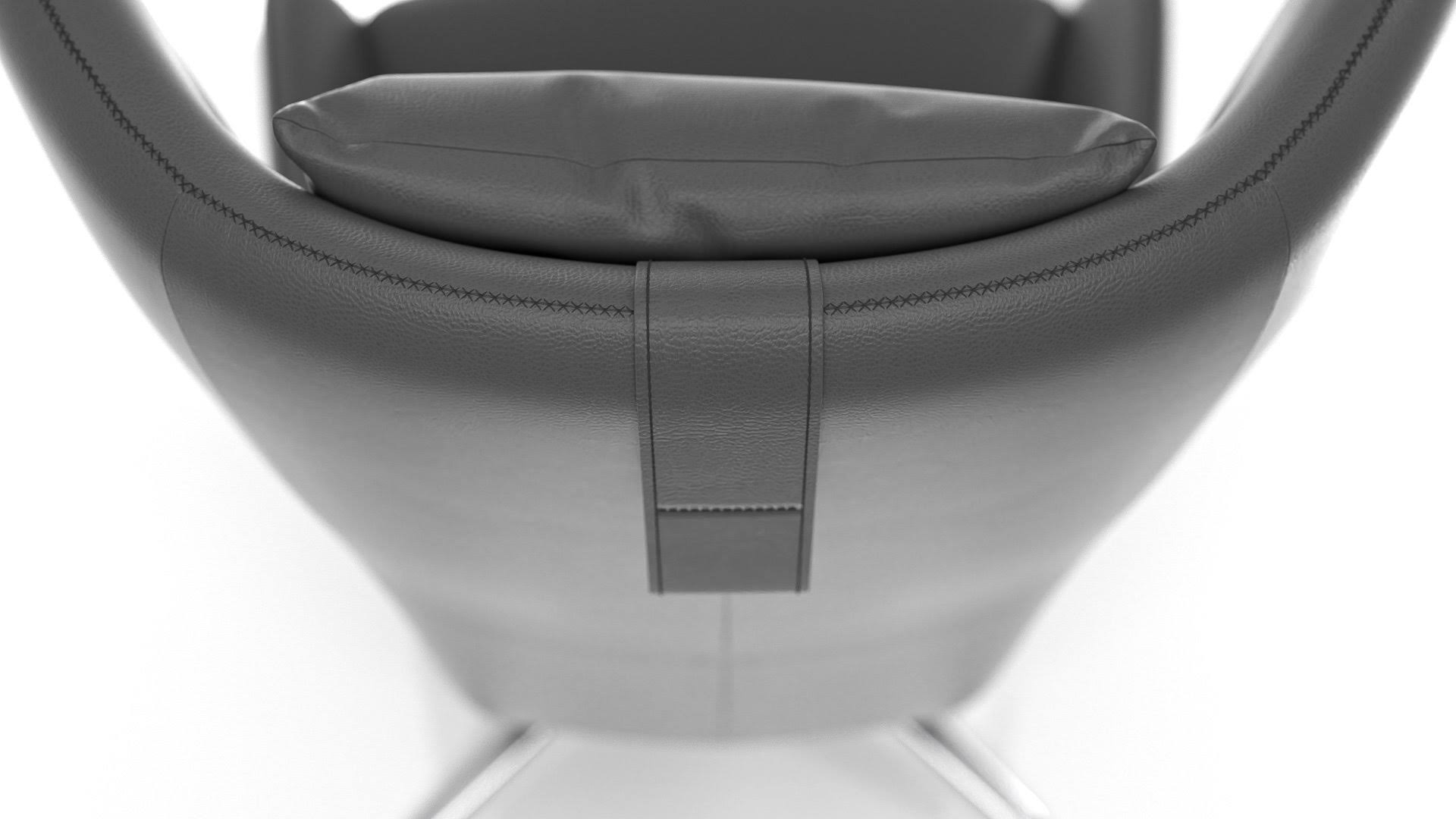 Jacob Accent Chair Light Gray | Eco Leather