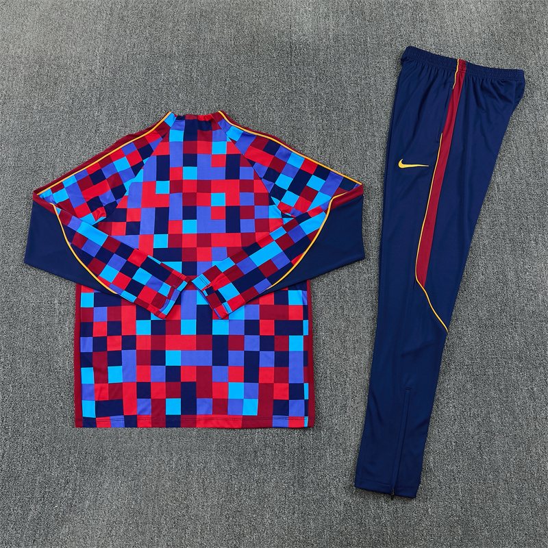 Adult/ Kids 2627 Barcelona half zipper Training suit