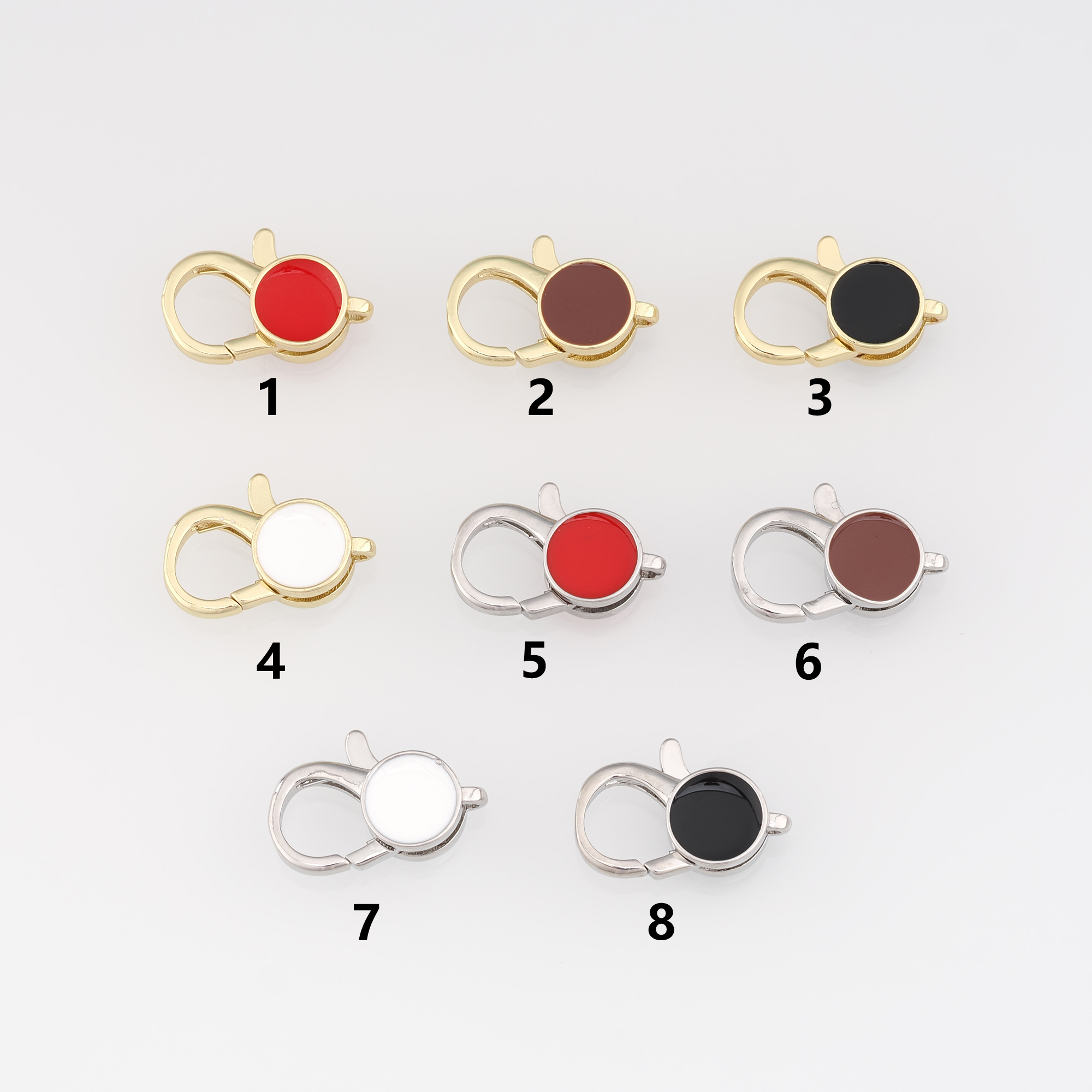 18K Gold Filled Lobster Claw Clasp,Lobster Clasp Lock,Spring Buckle for DIY Jewelry Necklace Bracelet