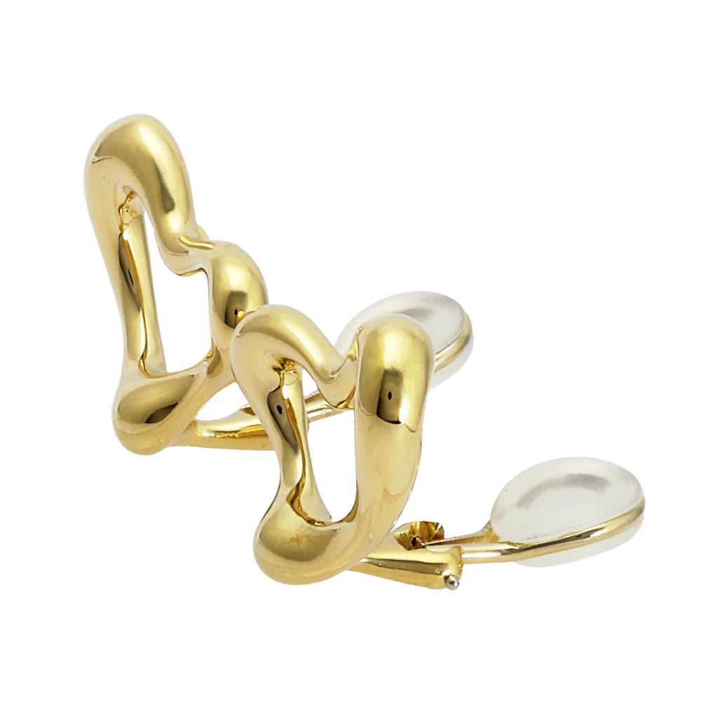 Tiffany & Co. Open Heart Elsa Peretti Earrings 18K Yellow Gold 90179928