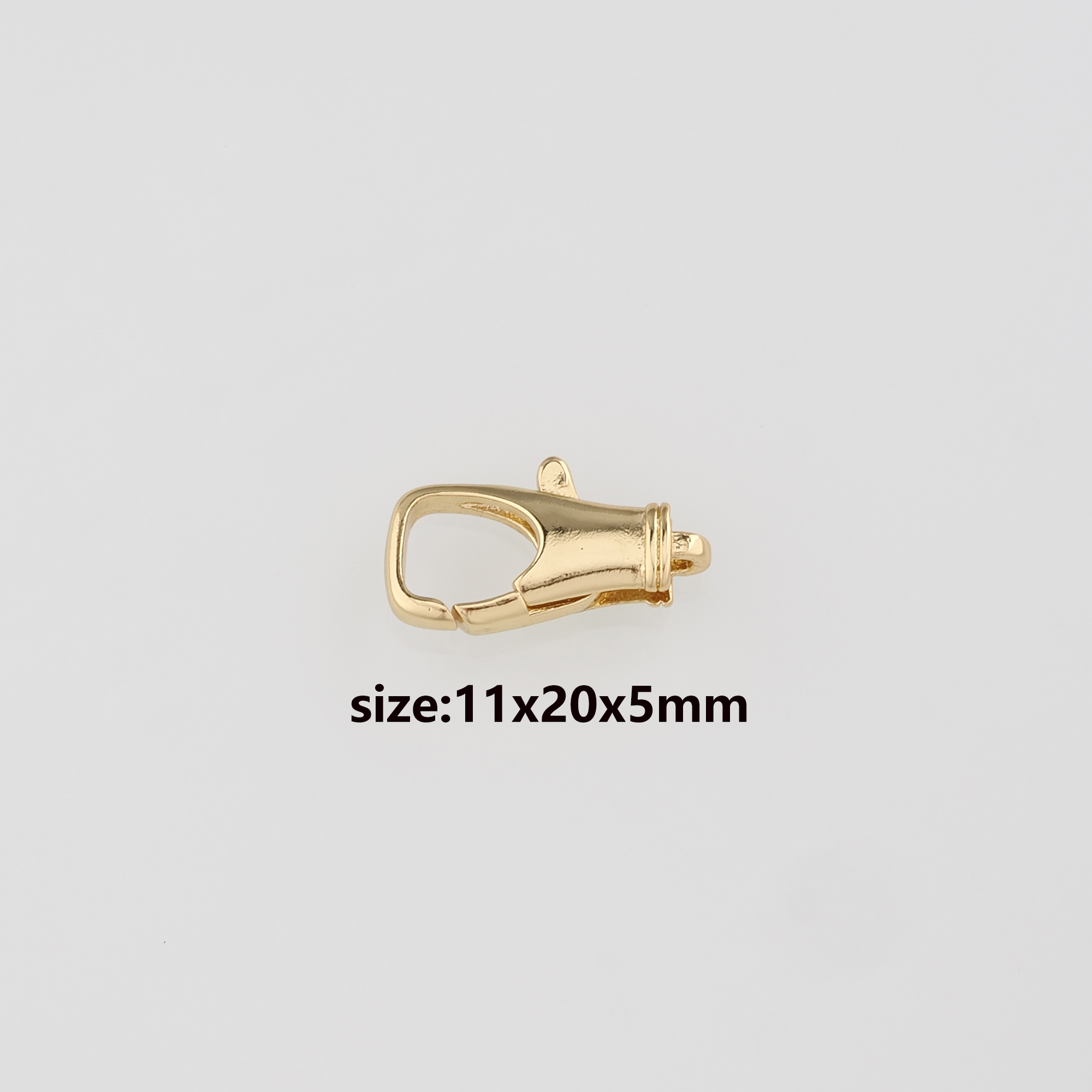 18K Gold Filled Lobster Claw Clasp,Lobster Clasp Lock,Spring Buckle for DIY Jewelry Necklace Bracelet