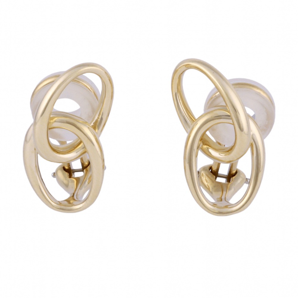 Tiffany & Co. Tiffany 1837 Double Circle Earrings 18K Yellow Gold