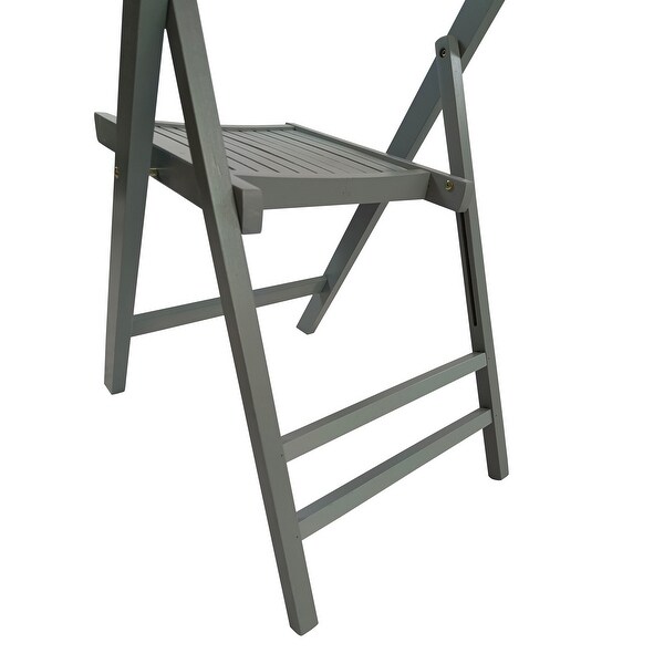 Furniture Slatted Wood Folding Special Event Chair ,Set of 4