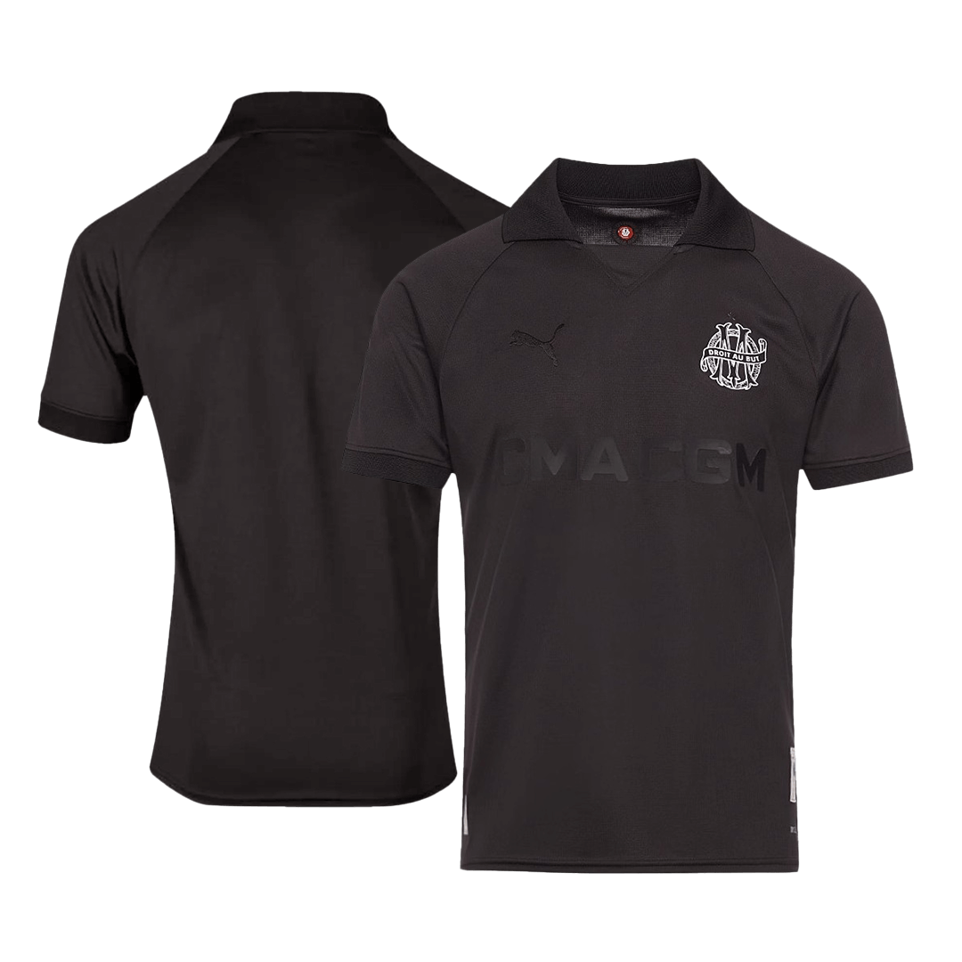 Marseille Goalkeeper Soccer Jersey Black - 125th Anniversary