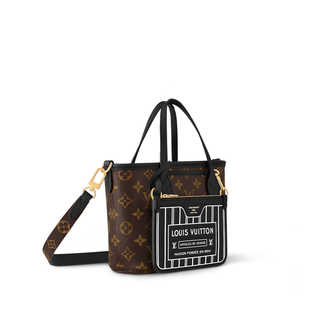 Louis Vuitton Neverfull Bandoulière Inside Out BB Black 26.5cm M12099