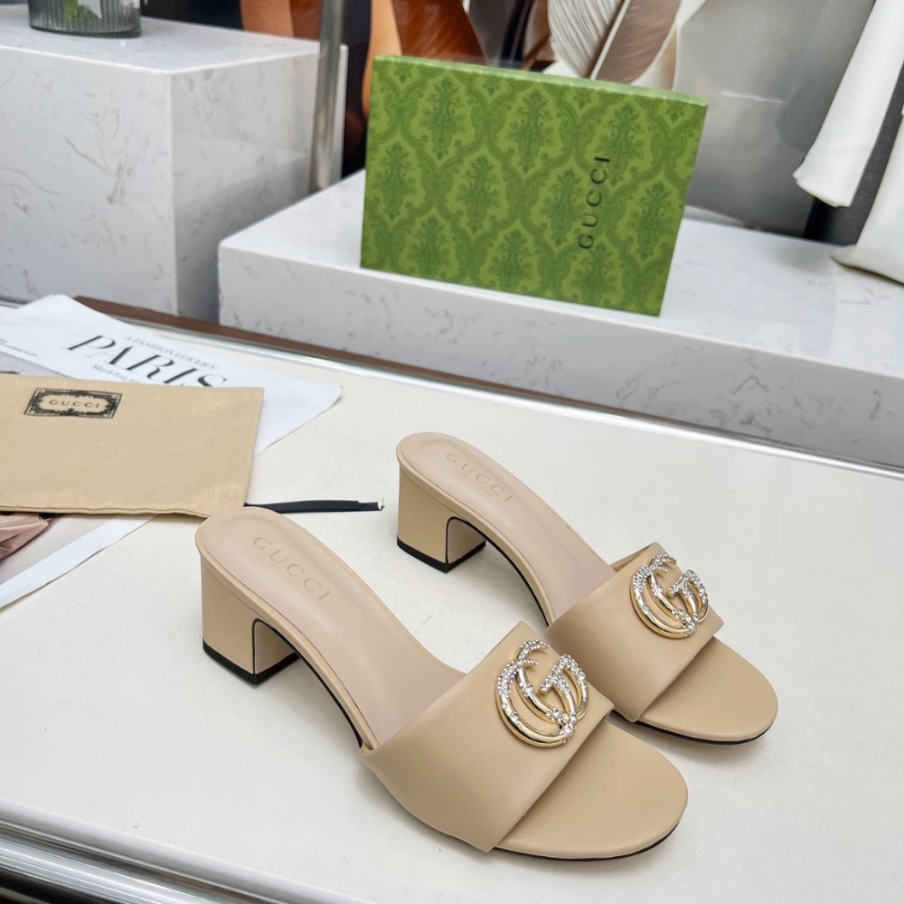 Gucci Nojum Women’S Slide Sandal Beige