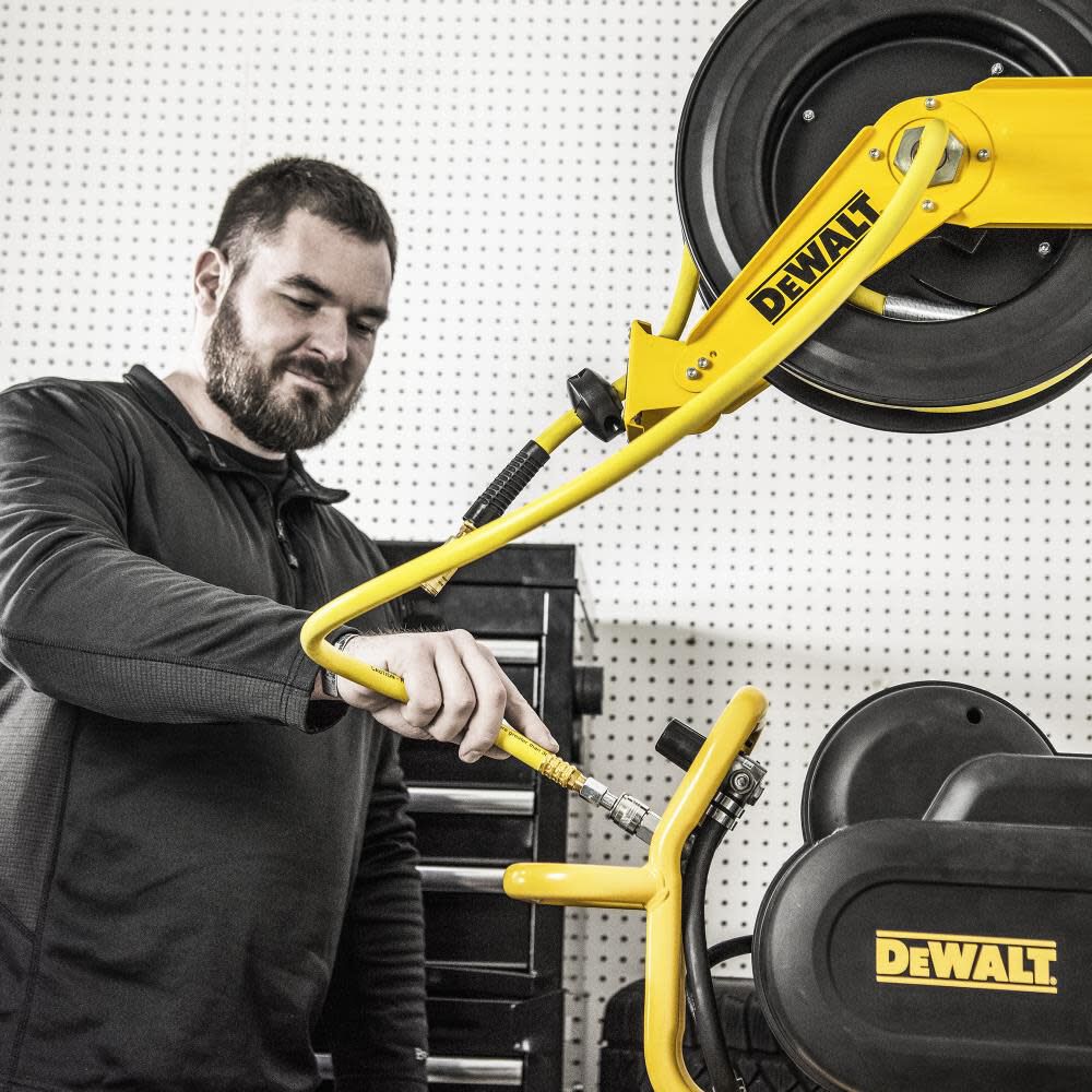 DEWALT 3/8 in. x 50 ft. Double Arm Auto Retracting Air Hose Reel DXCM024-0343
