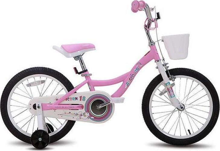 Unicorn Girls Bike for 2-9 Years Old Child, Children s Bicycle with Training Wheels, Basket and Kickstand, Kids Bicycles
