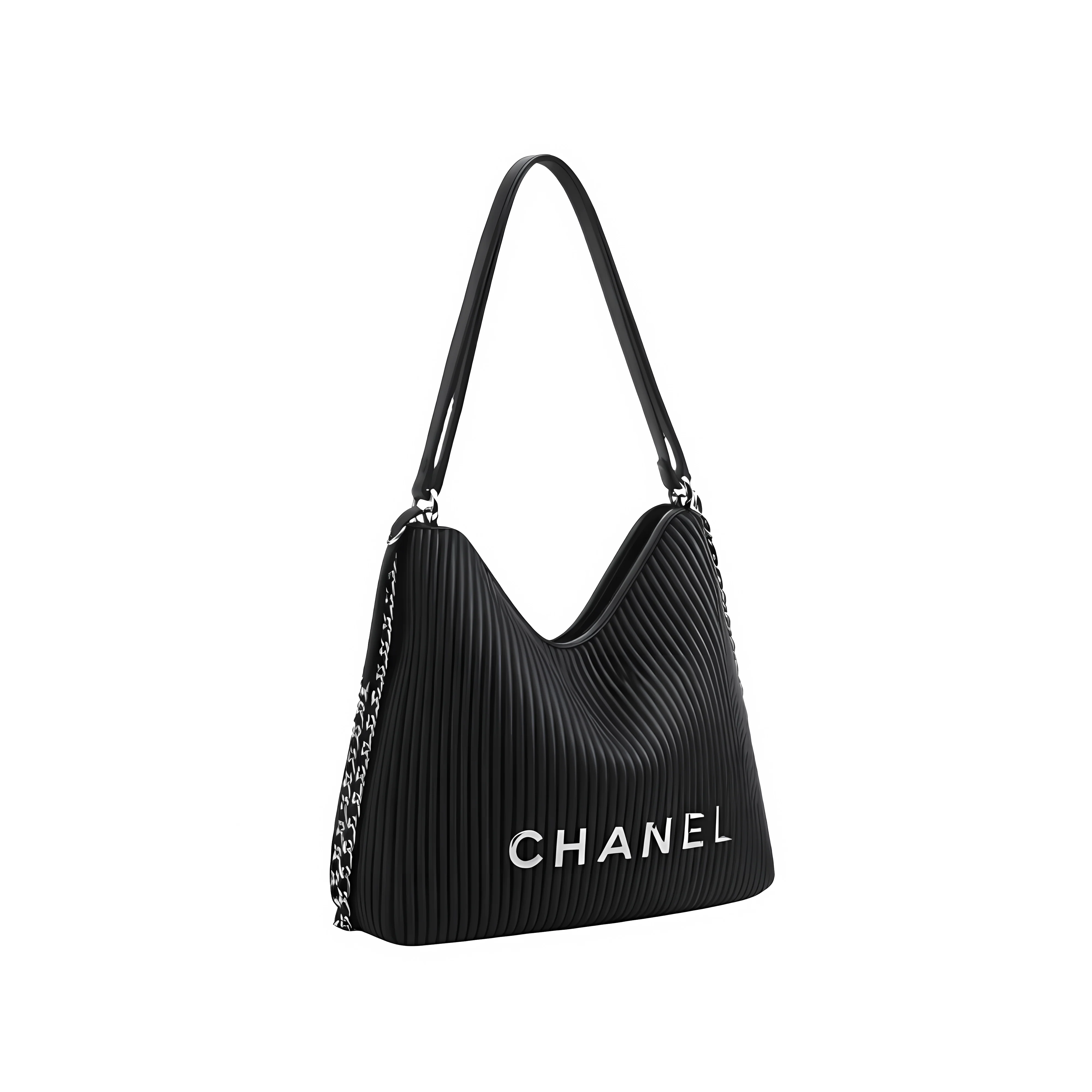 Chanel Bag | Maxi Hobo Black Lambskin