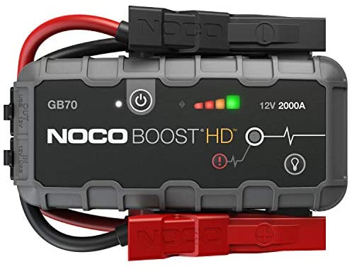 NOCO Boost HD GB70 2000 Amp 12-Volt UltraSafe Lithium Jump Starter Box, Car Battery Booster Pack, Portable Power Bank Charger, and Jumper Cables for Up to 8-Liter Gasoline and 6-Liter Diesel Engines