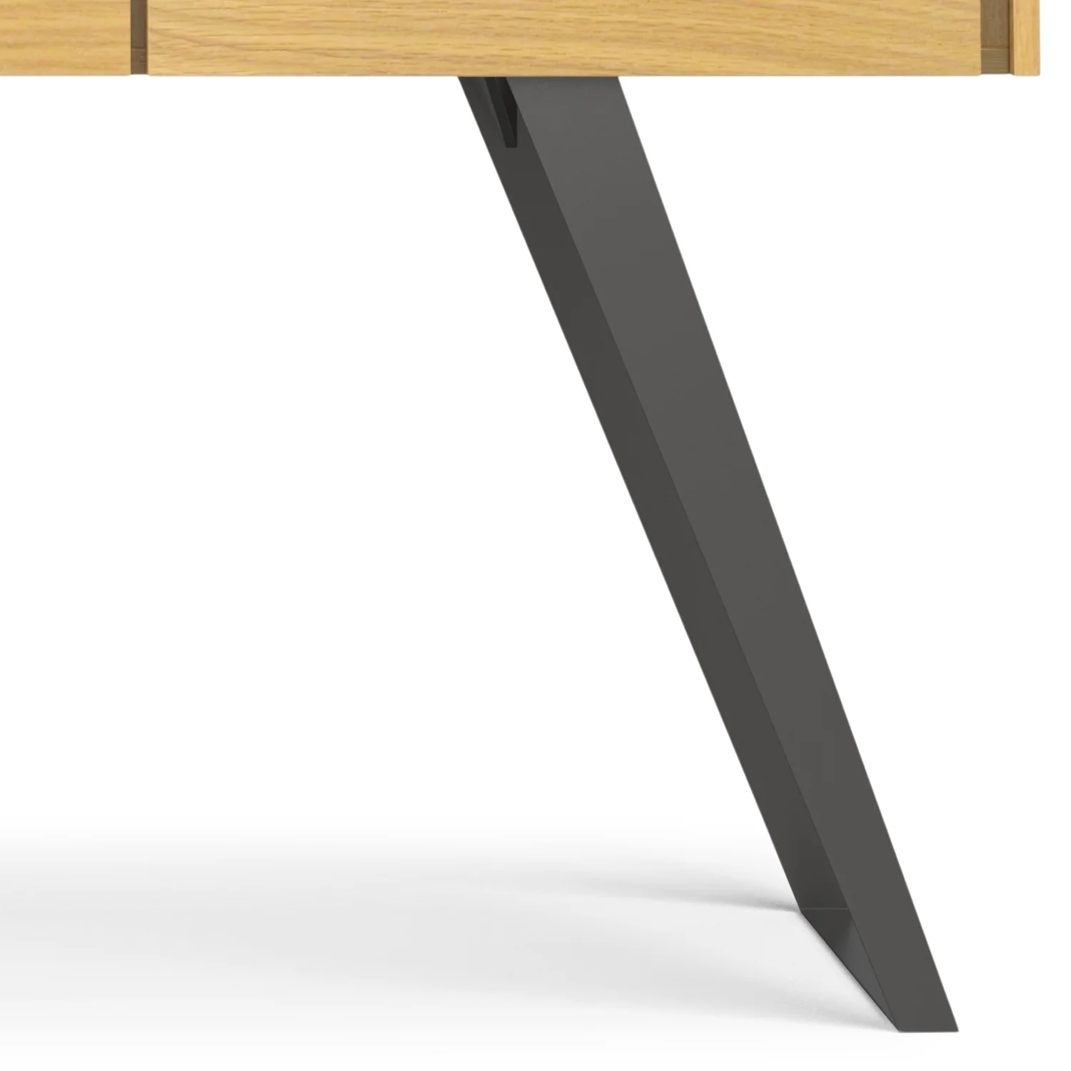 Simpli Home Lowry Modern Industrial 72 inch Wide Large Desk in Oak
