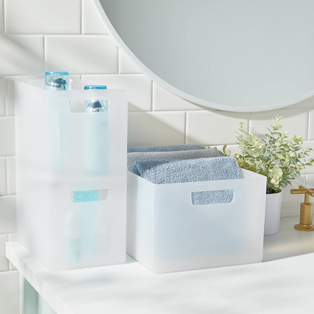 Bathroom Organizer Bin With Handles