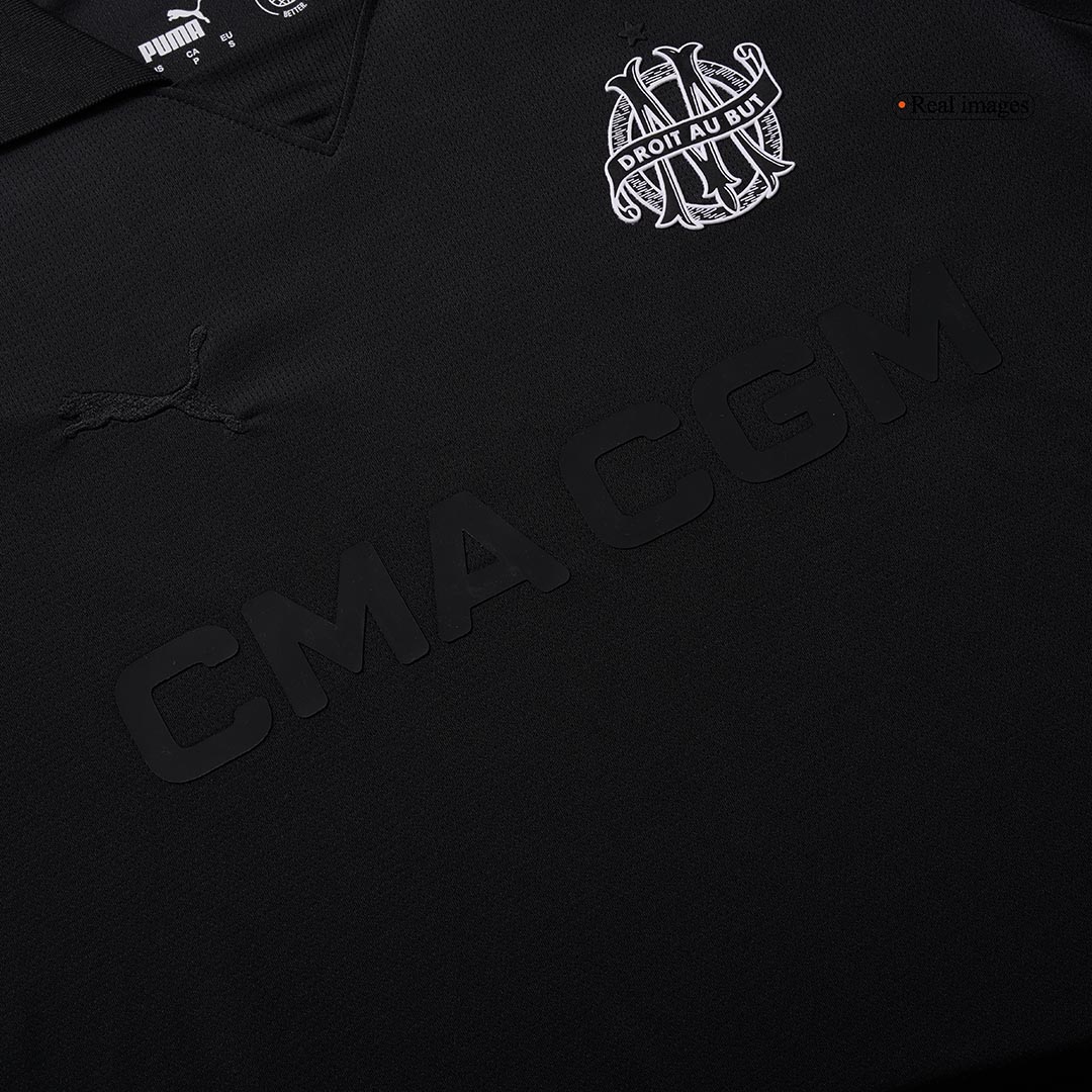 Marseille Goalkeeper Soccer Jersey Black - 125th Anniversary