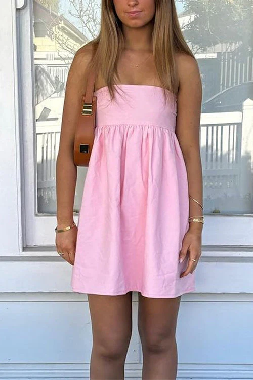 Strapless A-Line Mini Dress | Chic & FlatteringClistos