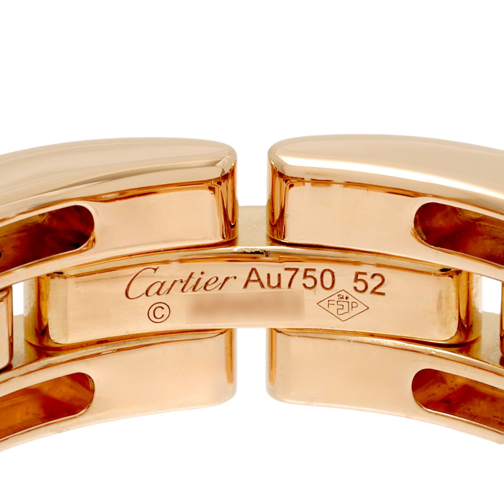 Cartier Mayon Pantale Ring 18K Rose Gold Diamond N4749100
