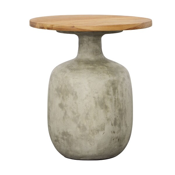Egaleo End Table,Natural/Gray