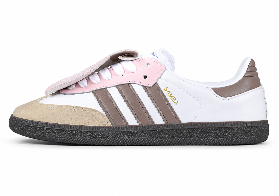 Adidas Samba Vegan White/Pink/Brown/Black IG1025