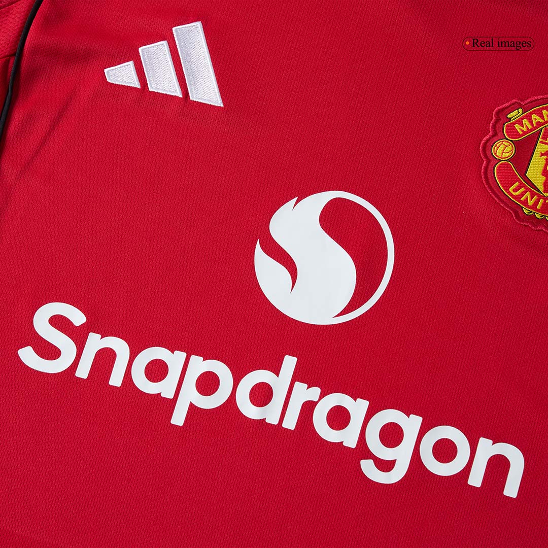 Manchester United Home Long Sleeve Jersey 2025/26