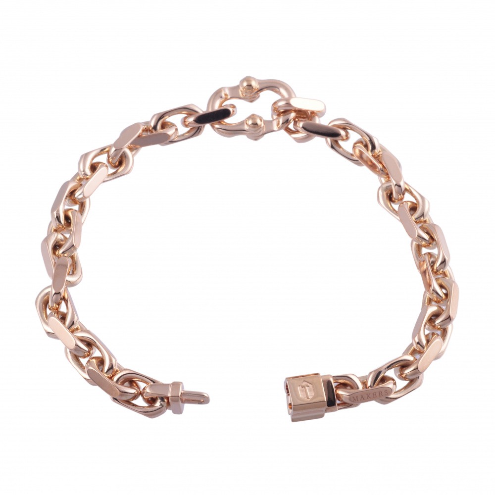 Tiffany & Co. Tiffany 1837 Makers Narrow Chain Bracelet 18K Rose Gold