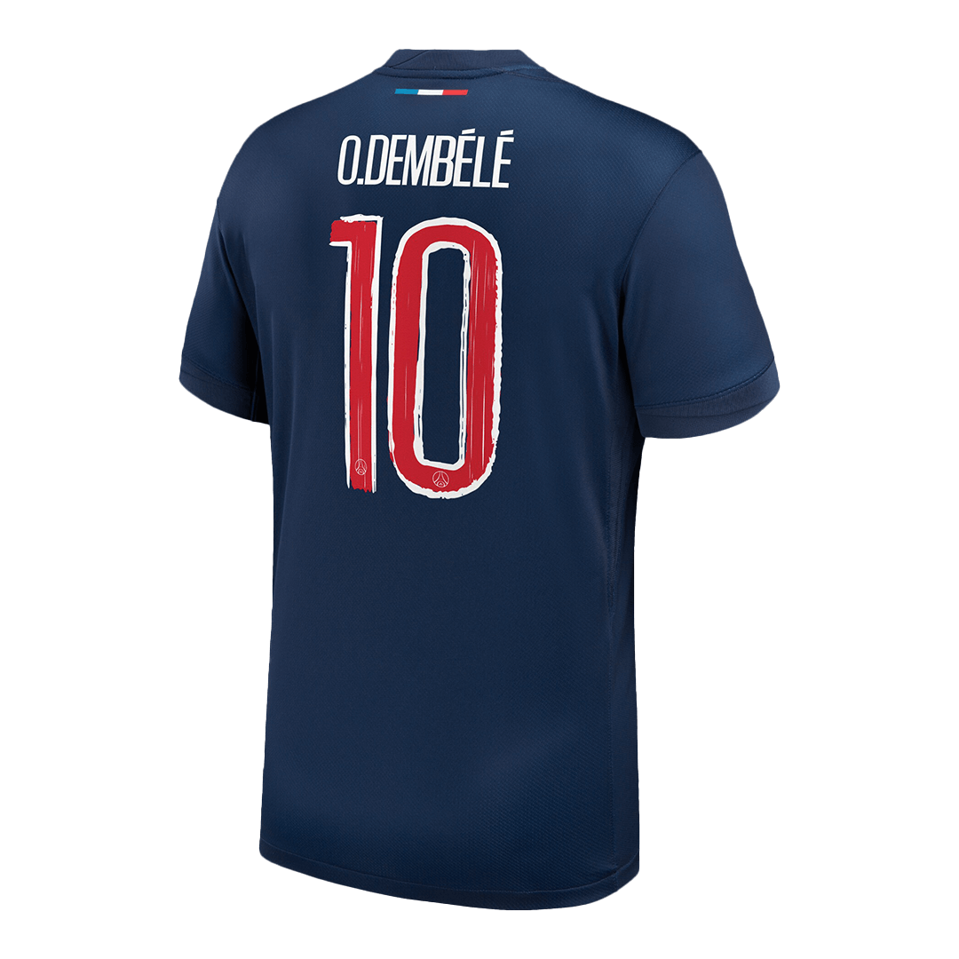 O.DEMBÉLÉ #10 PSG Home Soccer Jersey -UCL