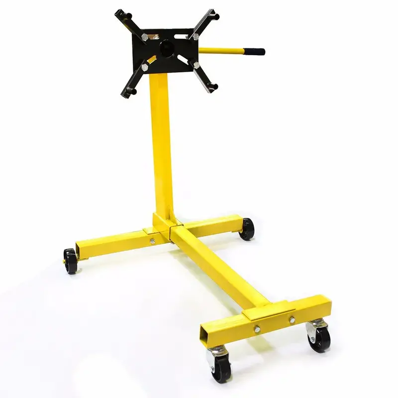 Professional 1000 lb Rotating Engine Stand Hoist – 4-Leg Automotive Lift
