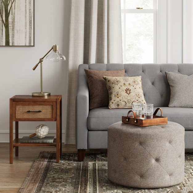 Caroline Tufted Ottoman