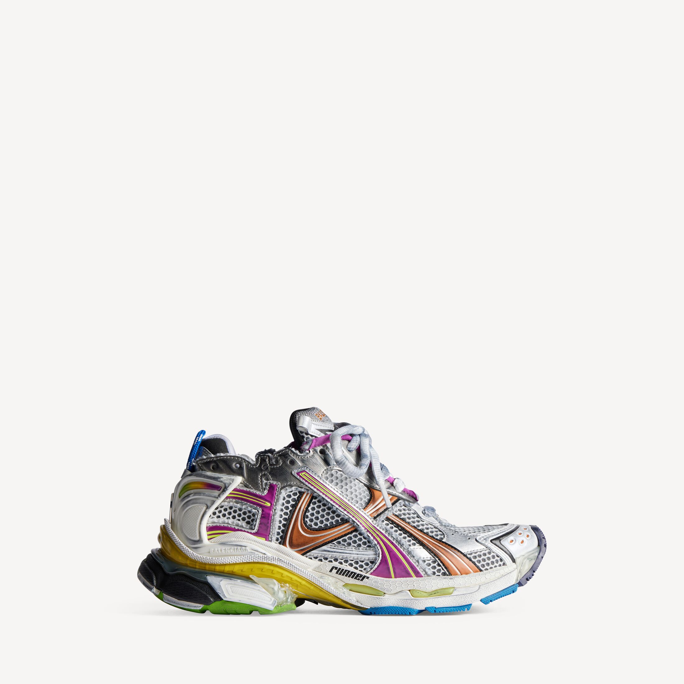 MEN'S RUNNER SNEAKER IN MULTICOLOR Runner Sneaker in multicolor mesh and nylon