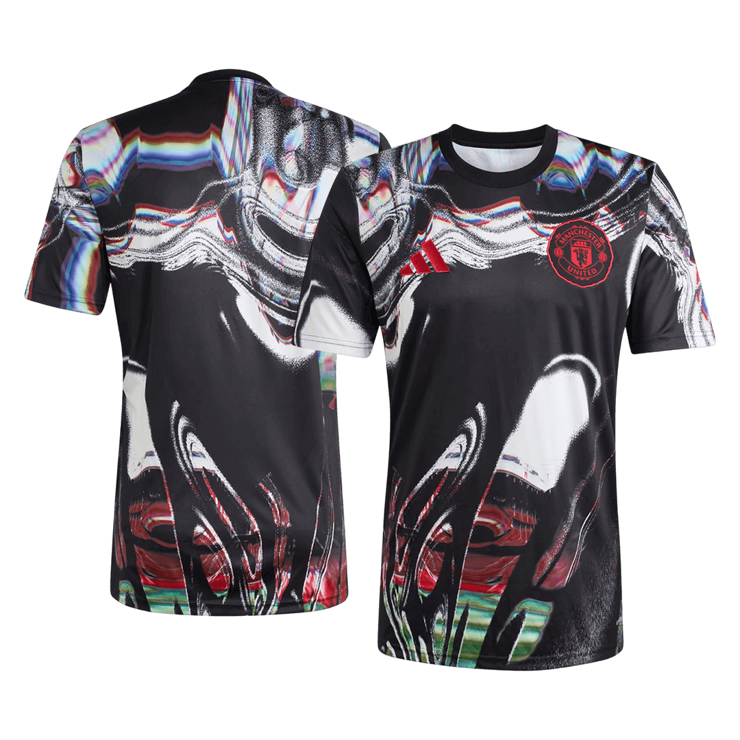 Manchester United Pre-Match Soccer Jersey 2025/26 Black