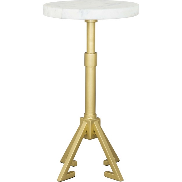 Augustus Side Table Marble White Zm Home