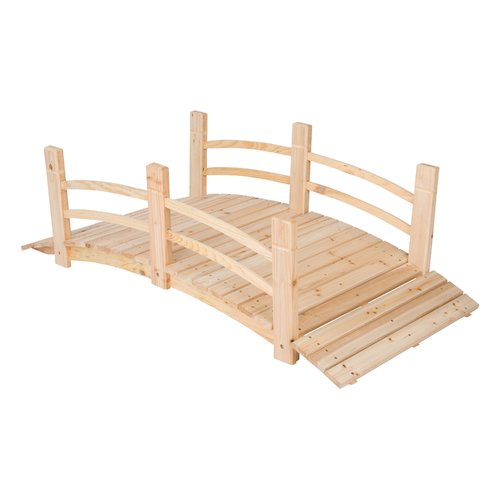 Shine Company 4 Ft. Cedar Garden Bridge – Natural