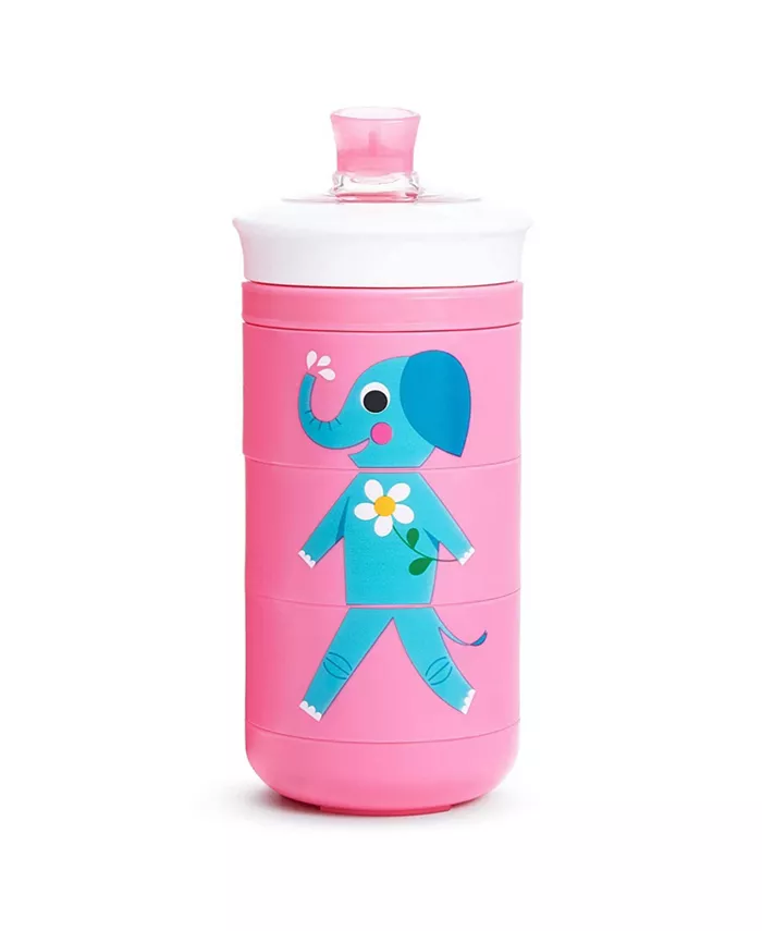 Munchkin Toddler Twisty Mix and Match Animals Bite Proof Sippy Cup, 9 Oz, Pink
