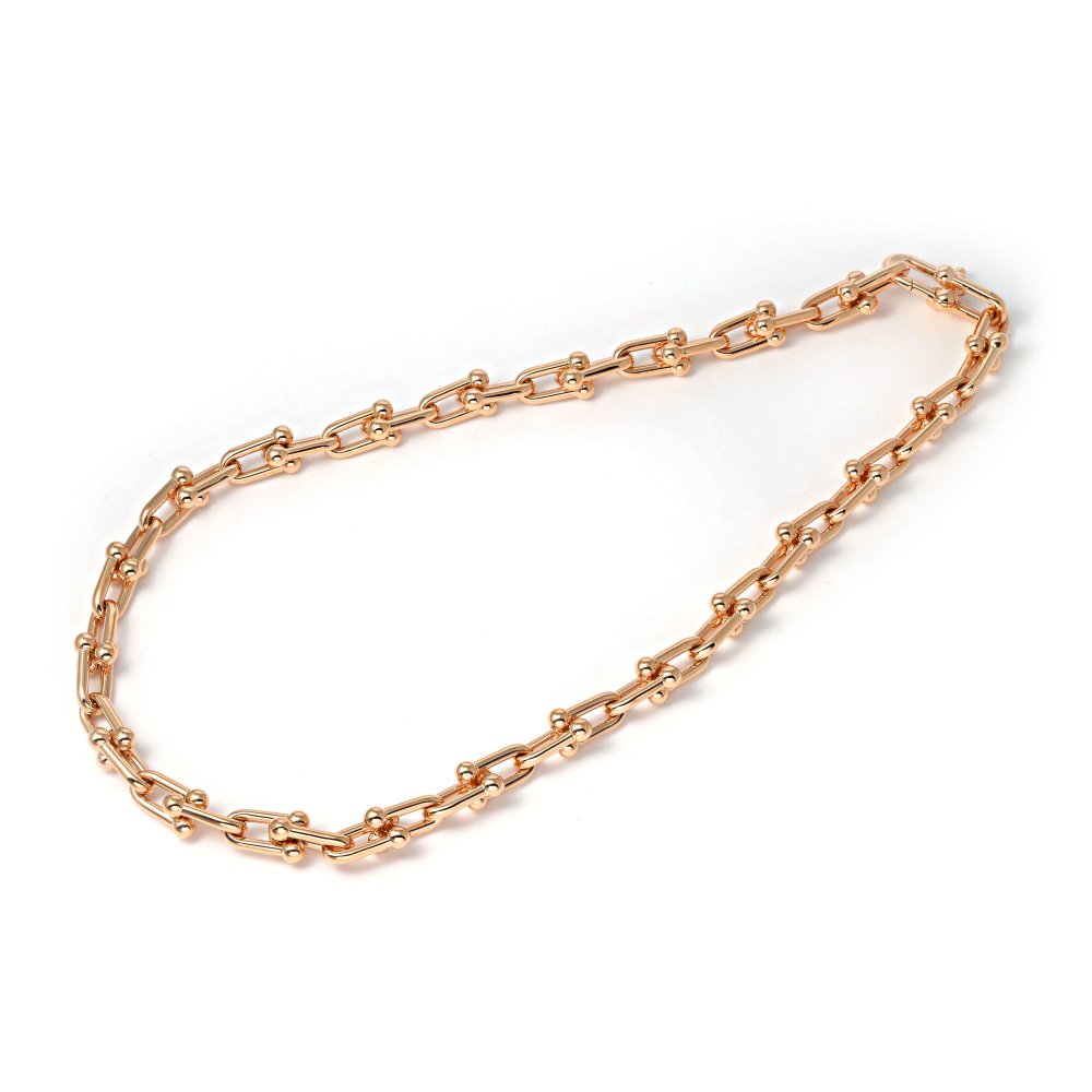 Tiffany & Co. Hardware Link Necklace 18K Rose Gold 70881470