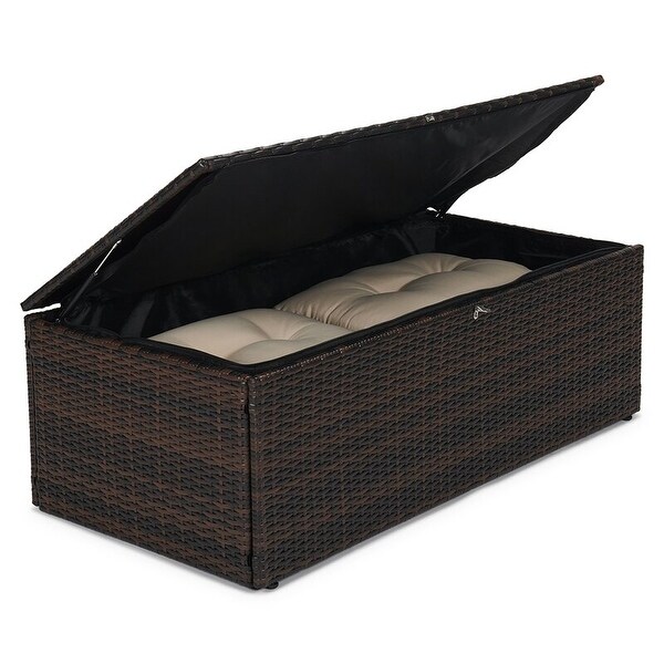 5piece Wicker Patio Conversation Furniture Set